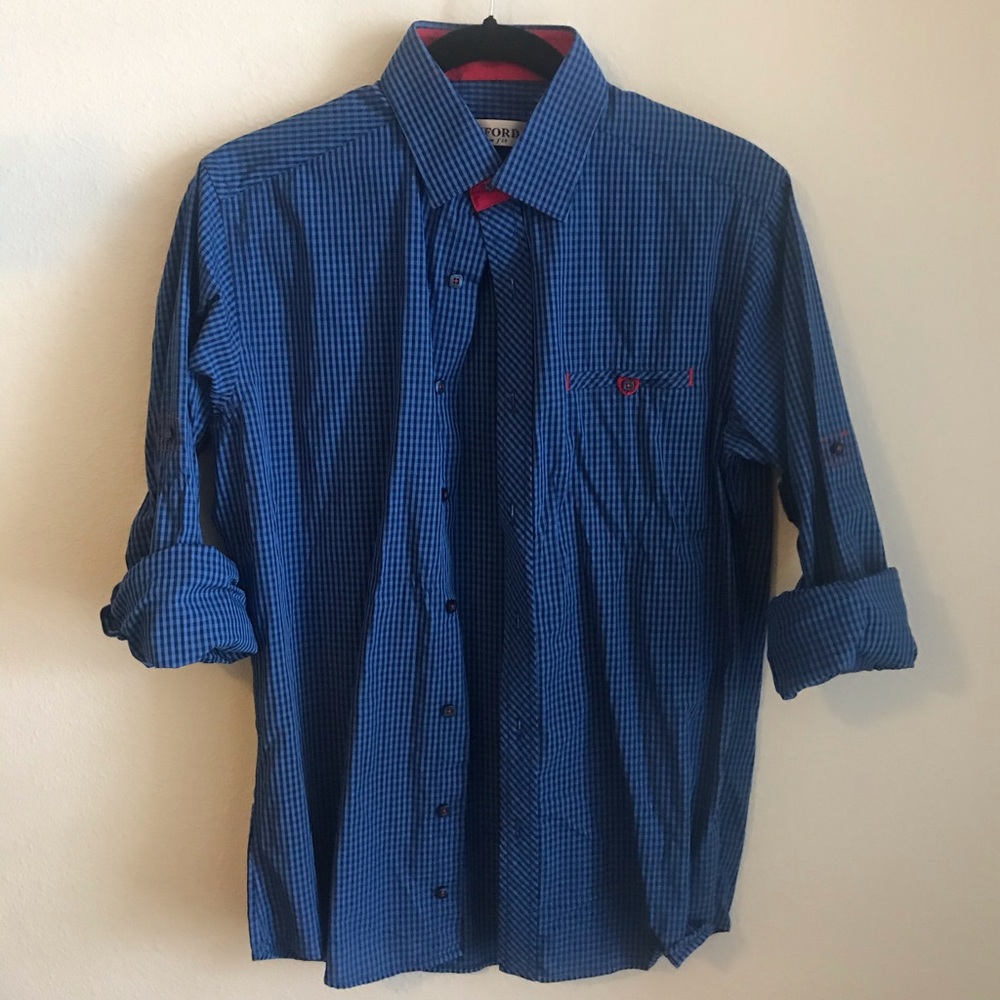⭐️FINAL SALE⭐️ Men’s Button Down Dress Shirt Navy